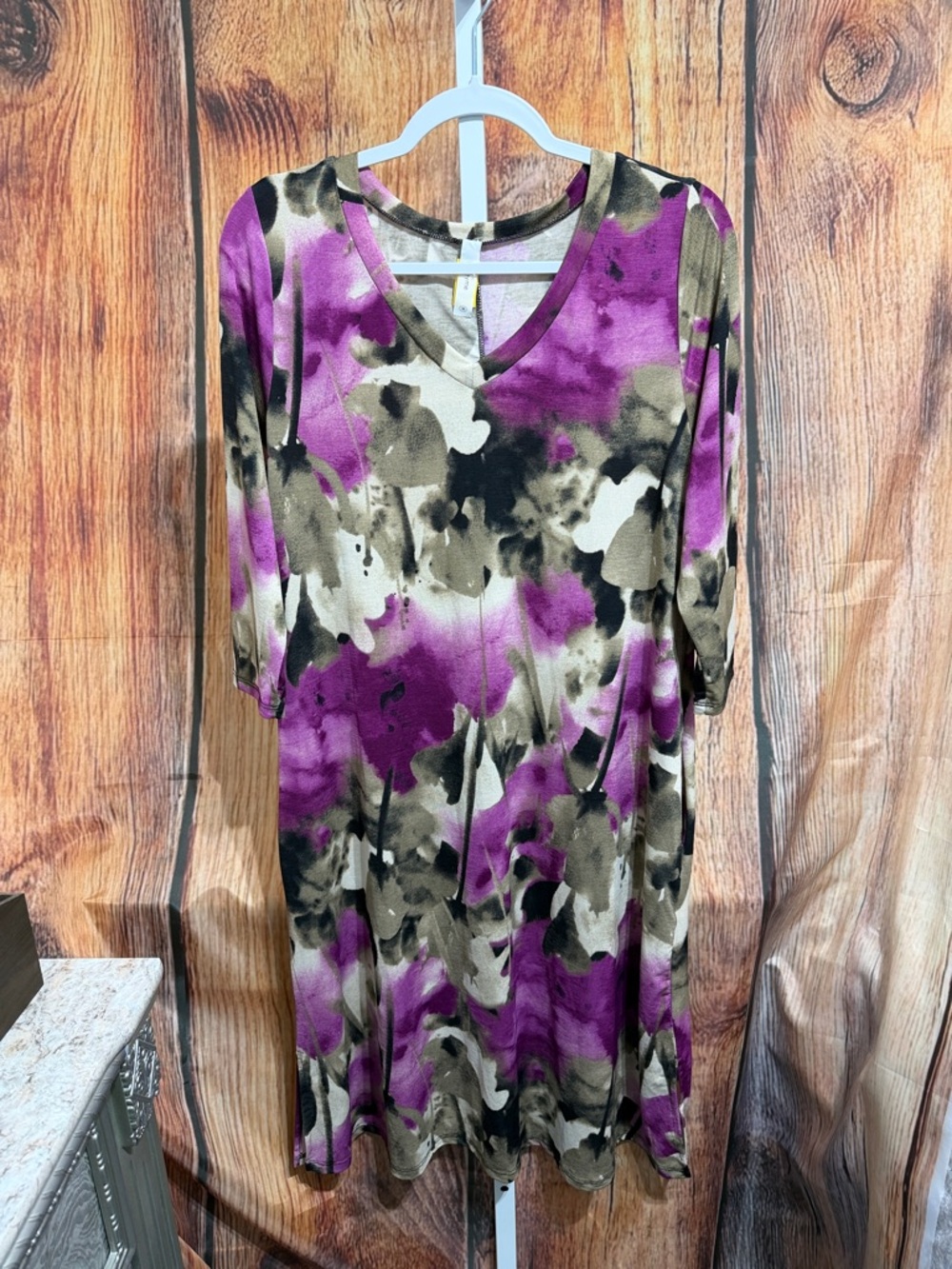 Honeyme 3/4 Sleeve A-line Dress Size M